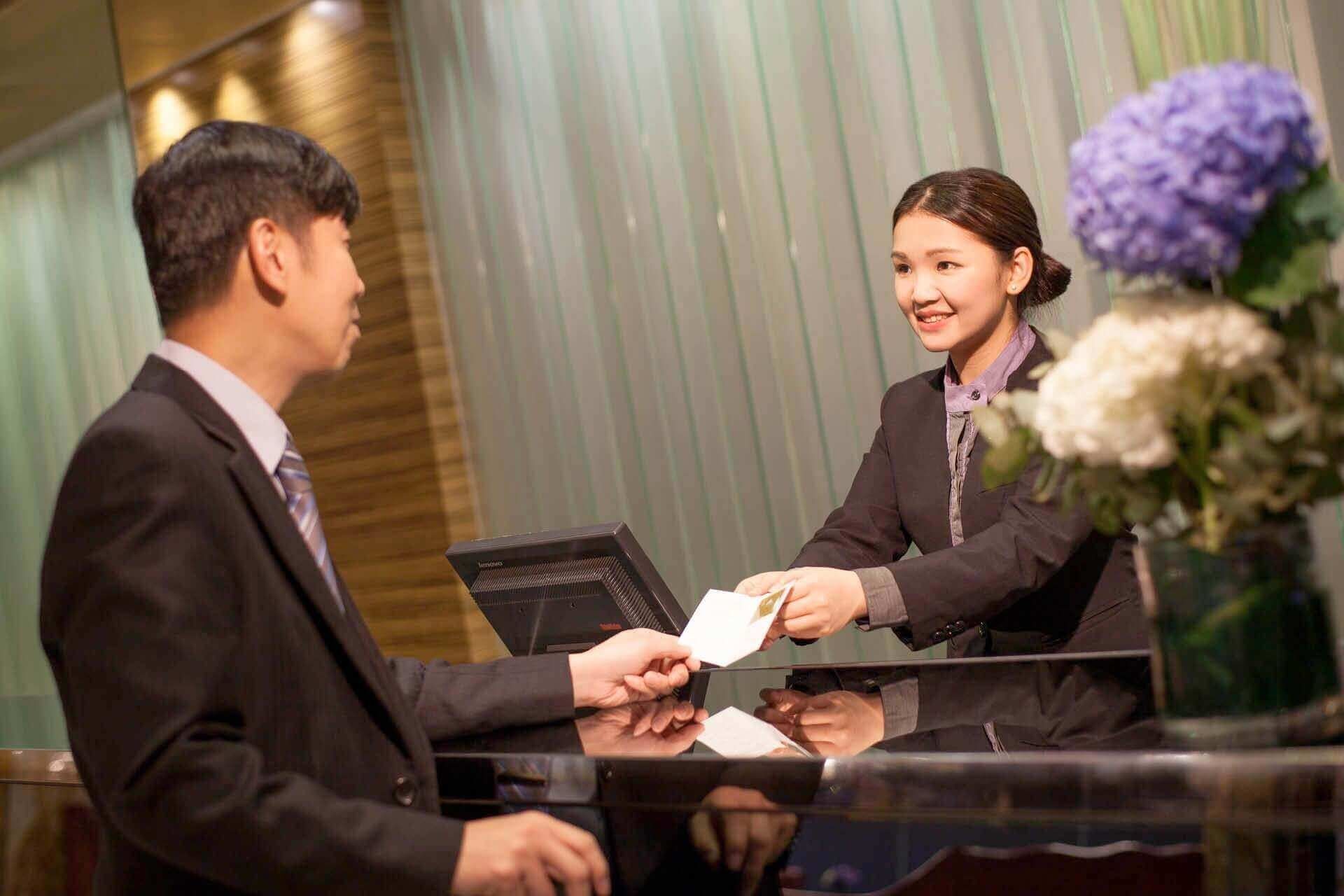 check-in at Park Hotel Hong Kong