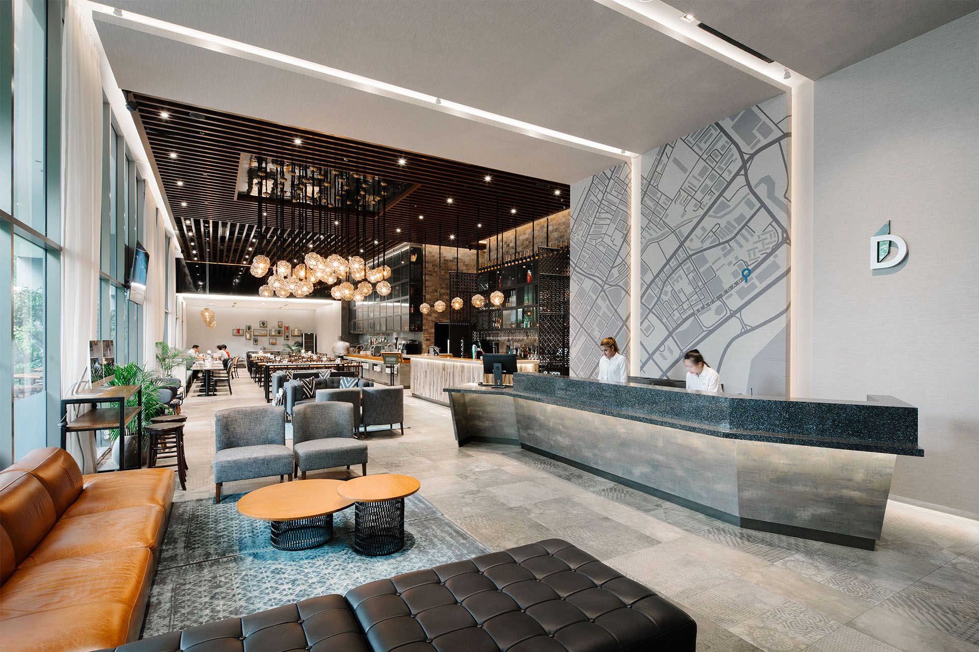 Side View of the Lobby of Destination Singapore Beach Road
